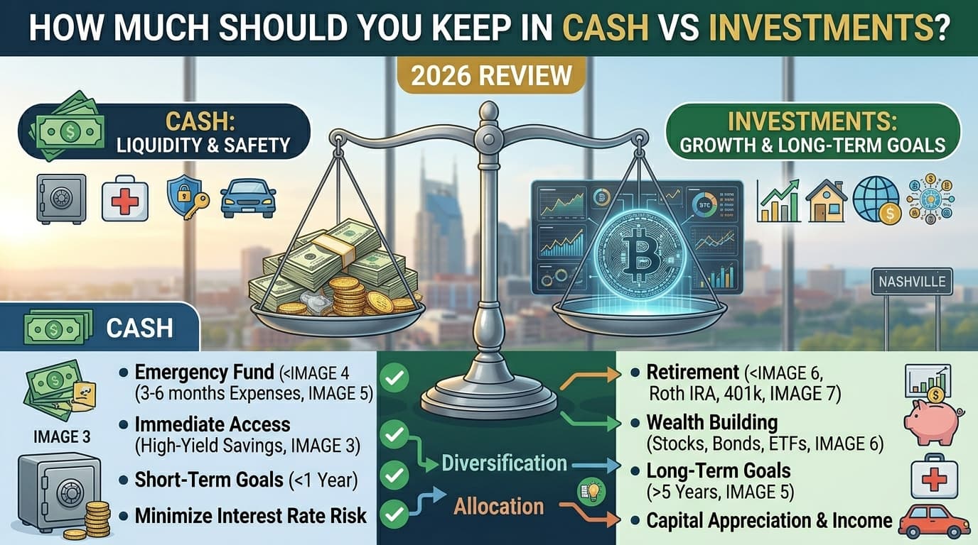 Learn about How Much Cash Vs Investments with our trustworthy, family-oriented investment guide. DadAlt Investments: How Much Cash Vs Investments - Expert family wealth building strategies